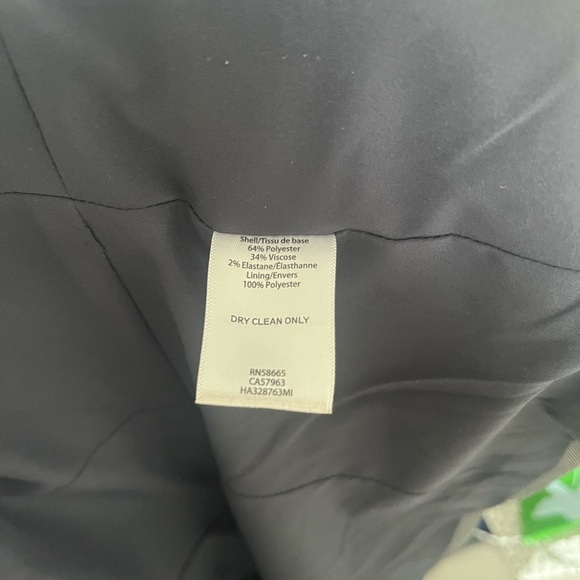 Women's Halogen (Nordstrom Brand) Peplum Waist Blazer Suit Jacket, Gray, Size 12 - Picture 9 of 9